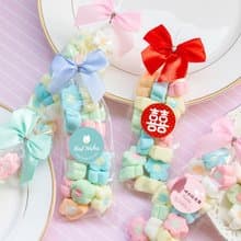 輕巧包小花棉花糖/多款貼紙 蝴蝶結 節日 結婚 送禮 獎品 糖果
