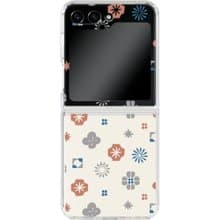 【預購】三星手機殼/Samsung Galaxy Z Flip5/經典花色/珊瑚紅藍