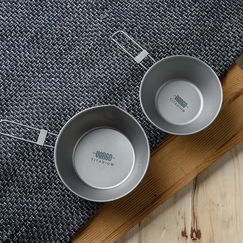 【美國 Vargo】Titanium Sierra 純鈦摺疊手柄杯碗 300ml #T308