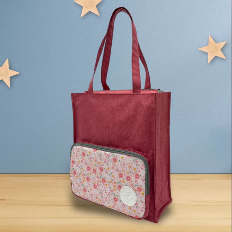 Soin Sewing 所以相縫 - 好好讀書書袋-繽紛花彩