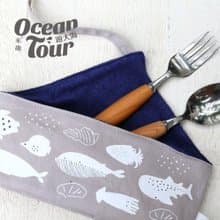 【海洋生物 環保餐具袋 減塑】 不含餐具 2640101 | 來趣遊大海