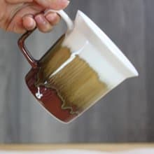 【送禮好物】240ml 漸層拿鐵 方韻杯 自然釉文創 台灣鶯歌製