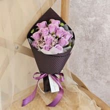 紫玫瑰花束/香皂花花束/紫愛你 現貨 快速出貨