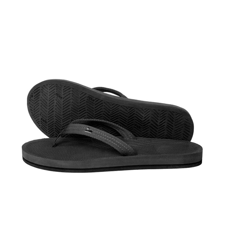 【春夏新品】indosole 環保拖鞋 Easy Living  墨碳黑 女