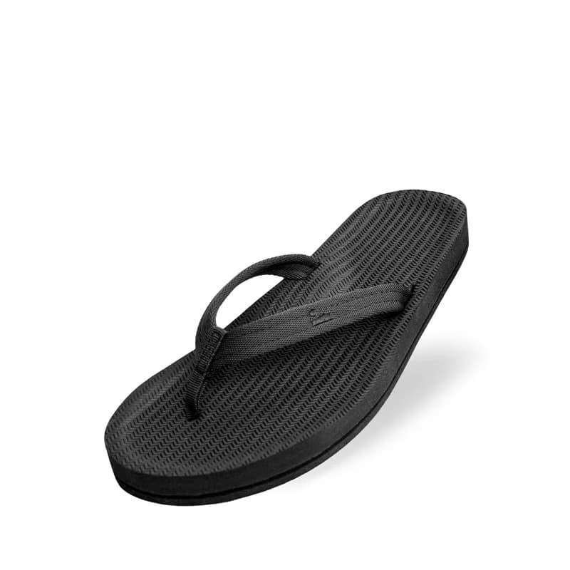 【春夏新品】indosole 環保拖鞋 Easy Living  墨碳黑 女