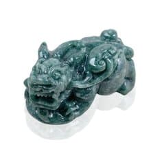 【招財神獸】花青翡翠貔貅擺飾擺件 | 天然緬甸玉翡翠A貨 | 送禮
