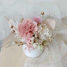 情人節禮物花束永生康乃馨盆花 結婚捧花永生花情人節玫瑰c七夕情