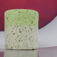 乾燥霓花盆－燕麥綠茶