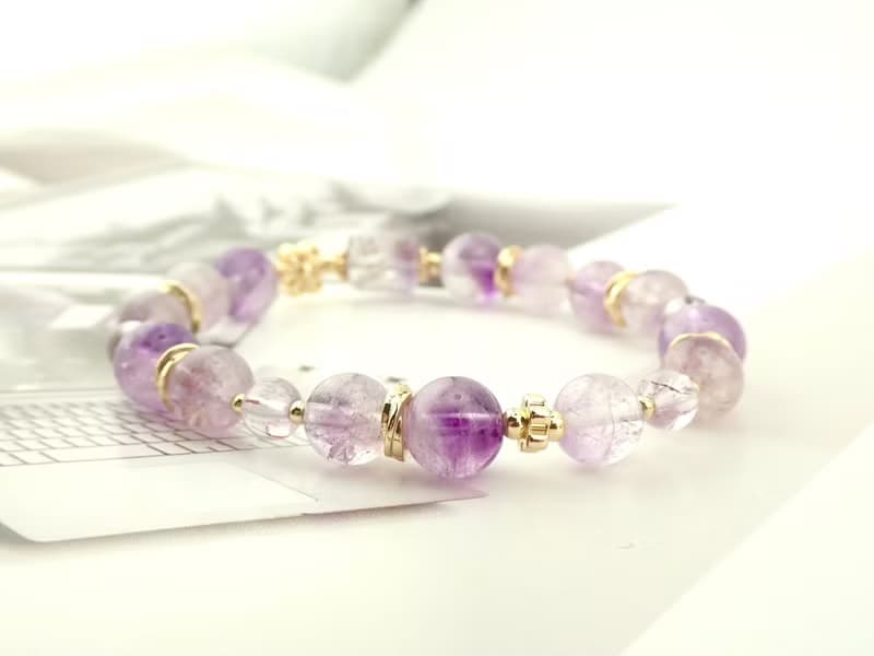 紫韻花神/紫超七手鍊 水晶手鍊 手鍊 水晶 能量 水晶手珠