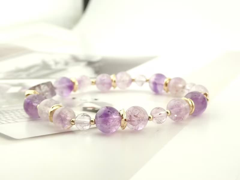 紫韻花神/紫超七手鍊 水晶手鍊 手鍊 水晶 能量 水晶手珠