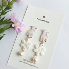 【動物們 No.058】小羊  耳環/耳夾