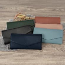 長夾-柔軟牛皮信封3折長夾-5902-1-多色任選
