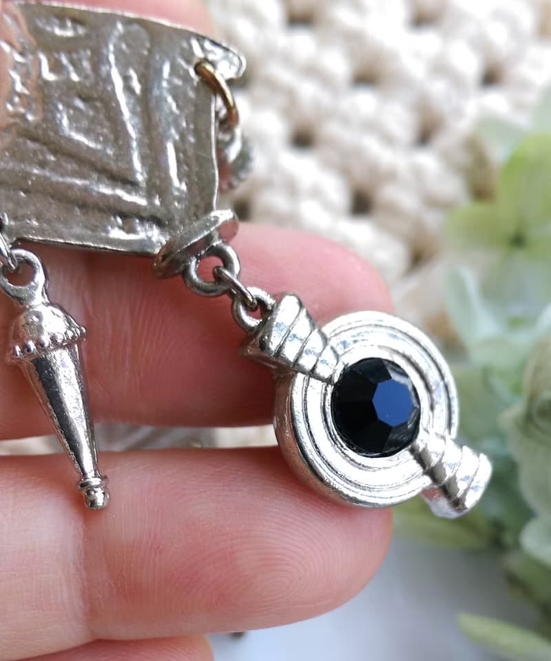 Vintage Jewelry 西洋古董飾品 銀色調 民族風格  針式耳環
