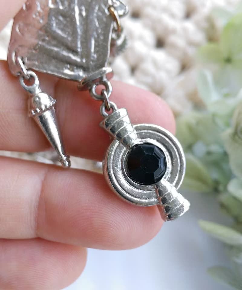 Vintage Jewelry 西洋古董飾品 銀色調 民族風格  針式耳環