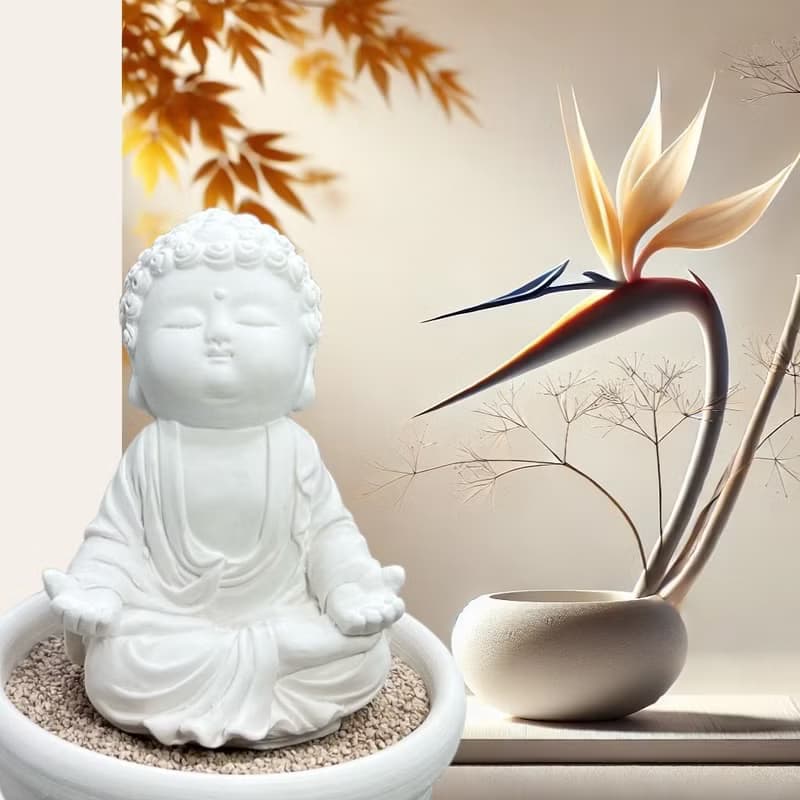 靜謐之美學 淨念吉祥小佛之衲靜 小盤套組  精緻台灣文創禮品