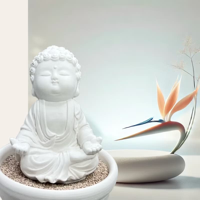 靜謐之美學 淨念吉祥小佛之衲靜 小盤套組  精緻台灣文創禮品