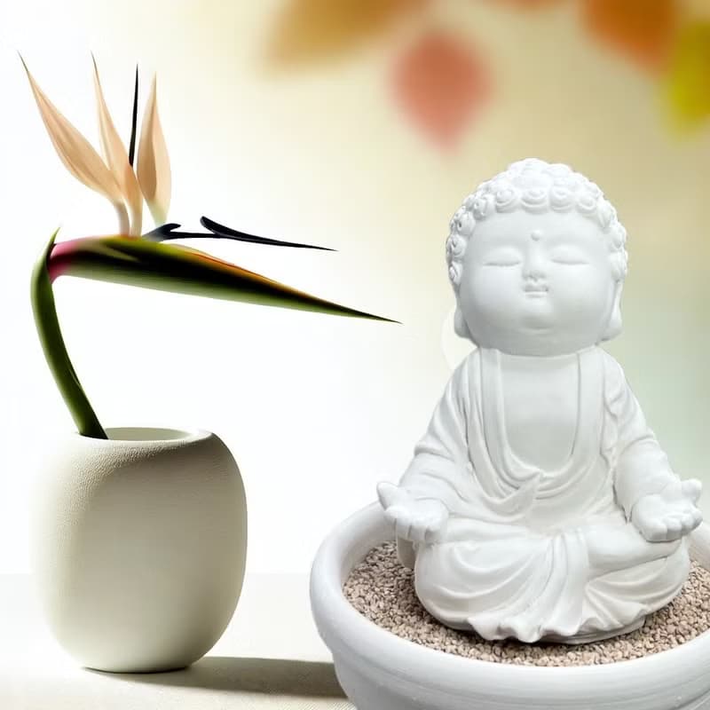 靜謐之美學 淨念吉祥小佛之衲靜 小盤套組  精緻台灣文創禮品