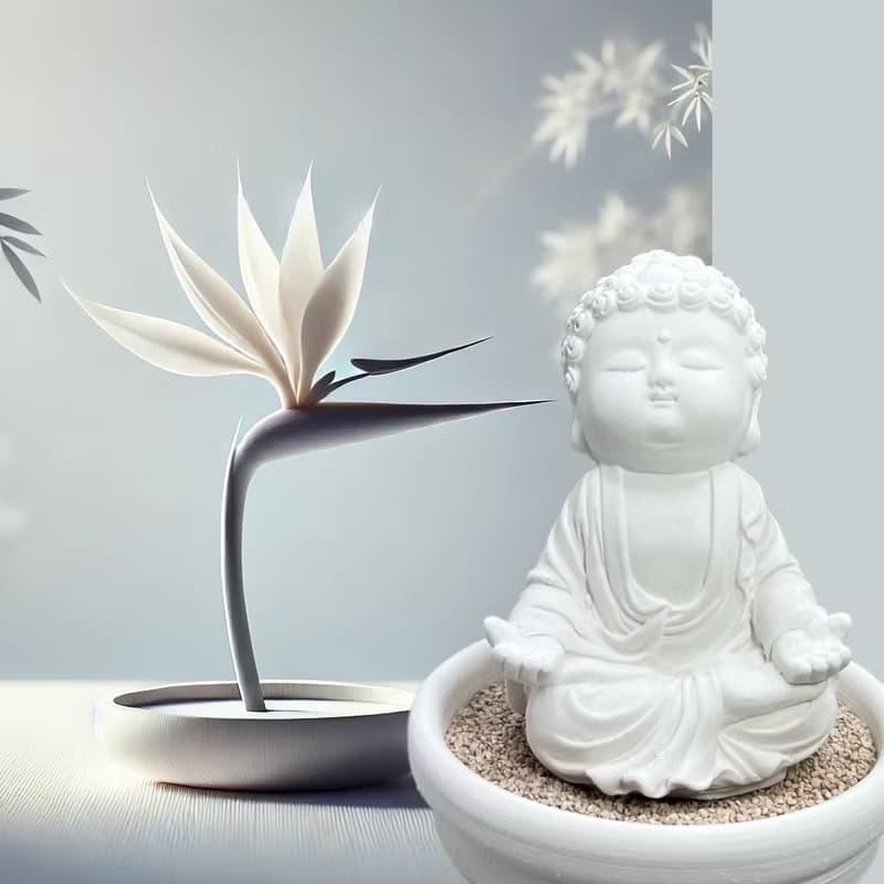 靜謐之美學 淨念吉祥小佛之衲靜 小盤套組  精緻台灣文創禮品