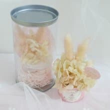 櫻花白兔蛋糕花束罐 結婚捧花永生乾燥花畢業謝師禮物生日畢業禮