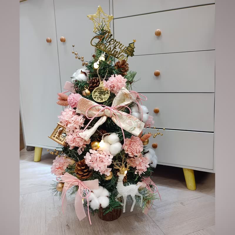 PE法式質感聖誕樹 / 大款 / 四色 /聖誕禮物/聖誕節/永生花裝飾