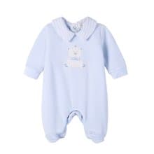 初生婴兒 長袖連身衣 可愛小熊繡綉 Party彌月