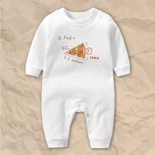 天才數學寶寶 長袖連身衣 白 嬰兒 彌月 滿月 禮物