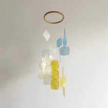 DIY-KIT | Argentina Salon-Blue-Diamond, Square | Shell Wind Chime Mobile |#0-348