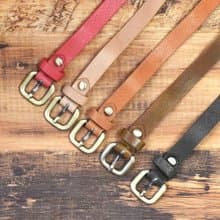 真皮細皮帶 纖細時尚 牛植鞣革 Fashion Casual leather