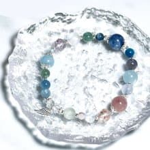 烏托邦秘境-天然礦石-純銀設計款手鍊