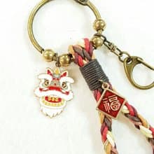 Paris*Le Bonheun。幸福手作。舞獅。吉祥獻瑞。編織鑰匙圈
