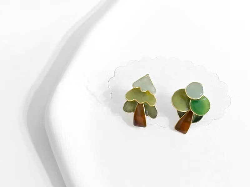 耳針x耳夾水晶花_森木_光點飾品