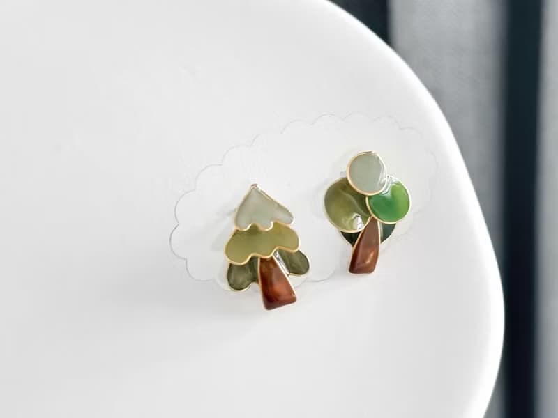耳針x耳夾水晶花_森木_光點飾品