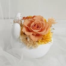秋日兔飛猛進永生盆花 生日結婚捧花永生乾燥花畢業謝師禮物畢業