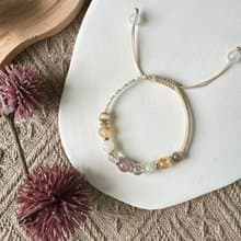 溫和色系好運編織手鍊