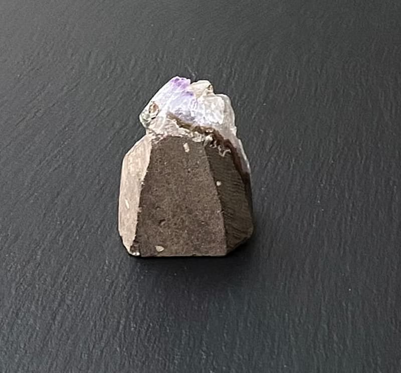 招財開運-天然異象夢幻紫 紫晶鎮共生方解石 快速出貨 風水擺件