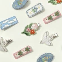 Embroidery Hair clips