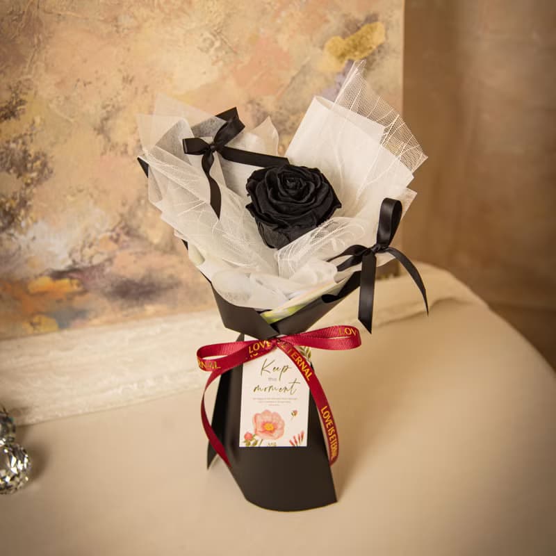 【獨一無二】乾燥花 永生花花束 單朵玫瑰   /  情人節 生日告白