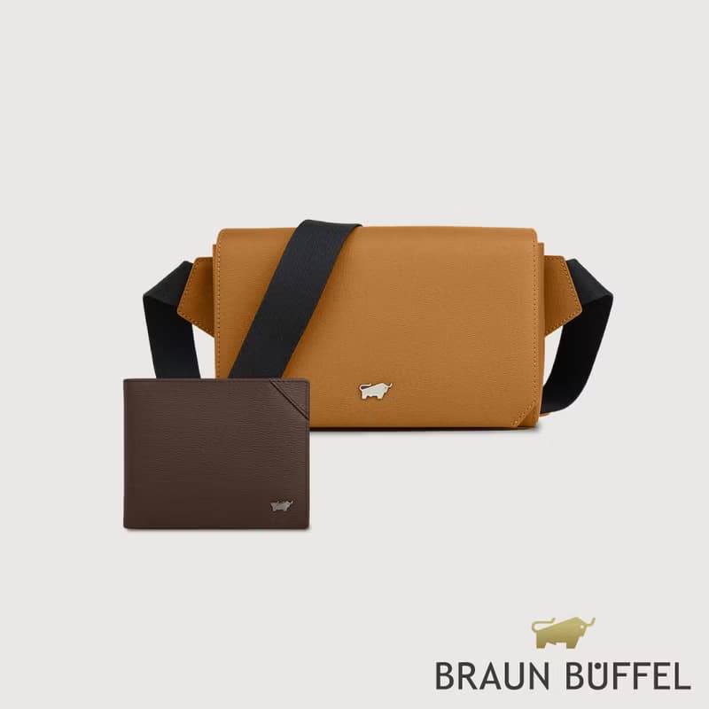 【免費升級送禮包裝】斯萊特-A 粒面牛皮皮夾(多款)-淺棕色/BF565