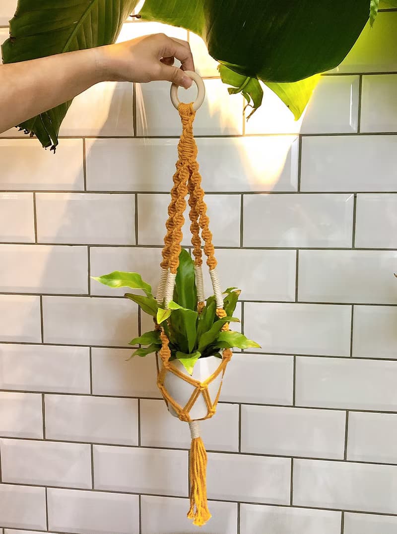 Macrame植物吊籃材料包_含影片教學