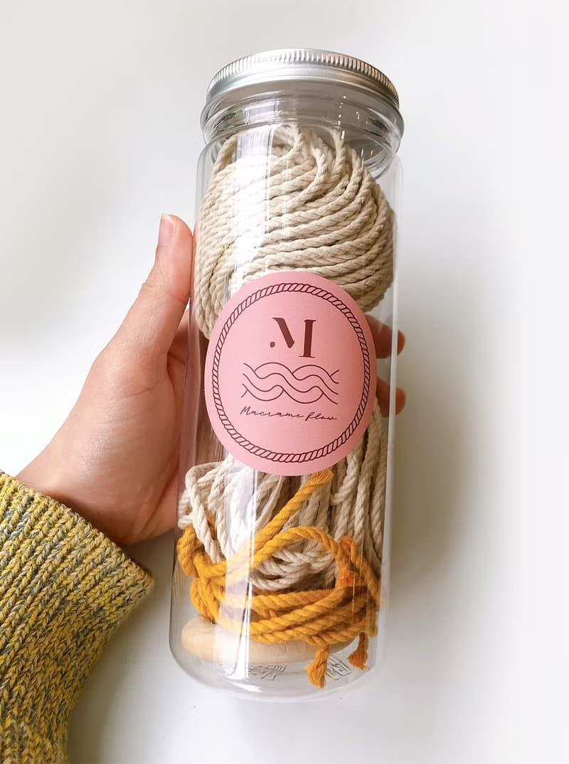 Macrame植物吊籃材料包_含影片教學