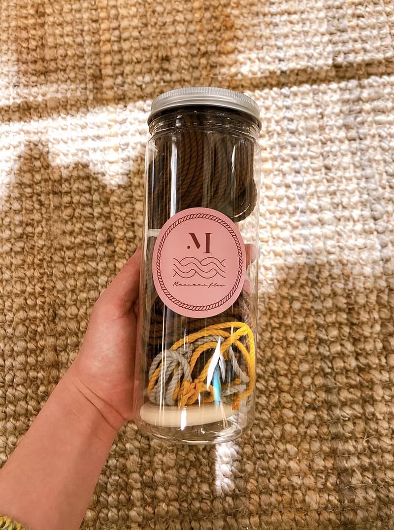 Macrame植物吊籃材料包_含影片教學