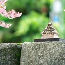 【 DIY 手作】日本大阪城 東堂微縮模型 收藏品 建築 立體拼圖