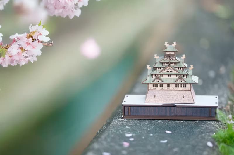 【 DIY 手作】日本大阪城 東堂微縮模型 收藏品 建築 立體拼圖