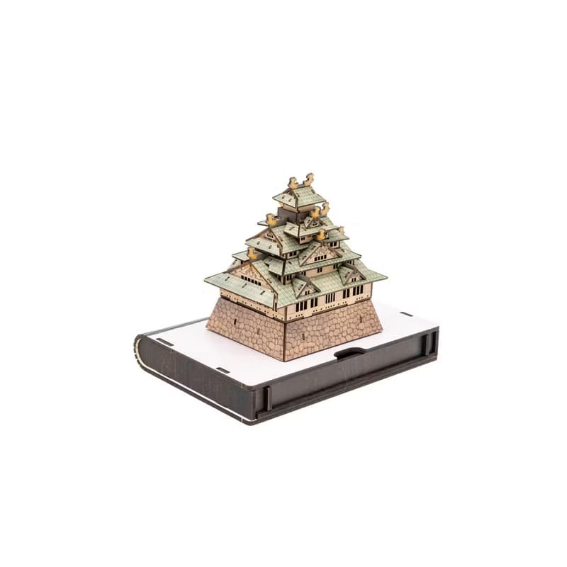 【 DIY 手作】日本大阪城 東堂微縮模型 收藏品 建築 立體拼圖