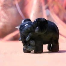 【吉象如意】烏雞翡翠大象擺飾 | 天然緬甸玉A貨翡翠 | 送禮