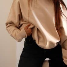 北歐極簡 - 有機棉經典修身舒適衛衣 / 大學T (奶茶)