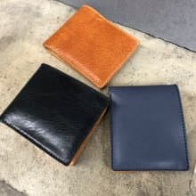 雙色經典款短夾 皮夾 錢包 -植鞣牛皮