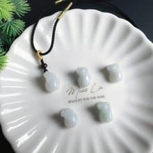 天然緬甸玉翡翠 牛 事業紅火 牛氣沖天 項鍊 禮物 天然石