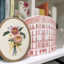 慢繡花園立體刺繡—玫瑰花束