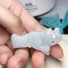 冰種翡翠老虎 | 天然緬甸A貨翡翠 | 送禮